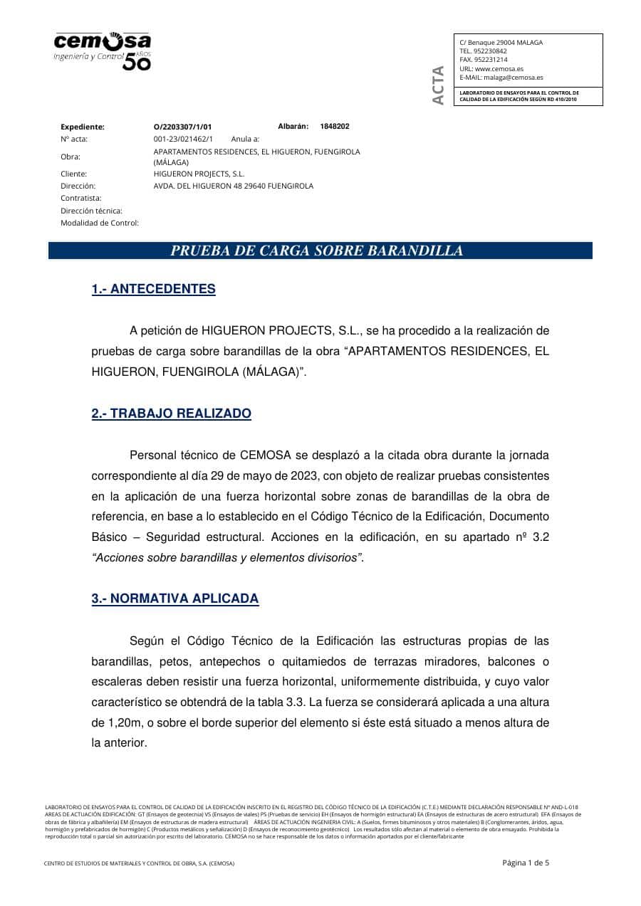 Primera página de Ensayo a rotura — Bilba Higuerón
